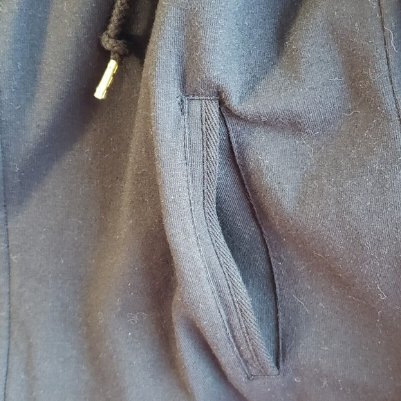 Relaxed by Charter Club Jacket Womens Medium Gold Full Zip Front Pockets Black - Picture 9 of 9